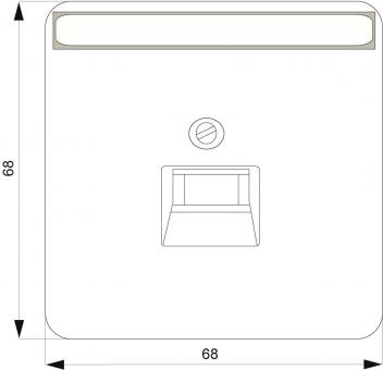 Siemens 5TG1395 DELTA style Abdeckplatte 