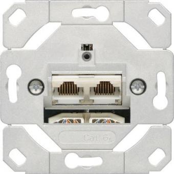 GIRA 245200 Netzwerk Cat.6A 2fach 