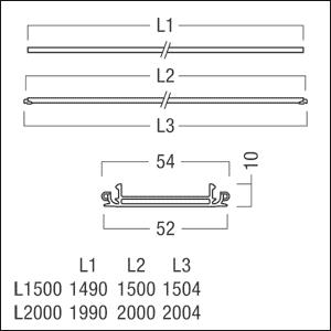 Zumtobel TECTON T AK L2000 PP   22171551 