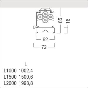 Zumtobel TEC C 12000-840 L1500  42187937 