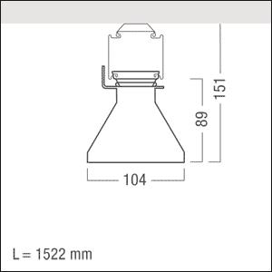 Zumtobel TECTON MPO LED8000-840 42184104 