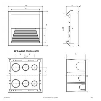 EVN Wandeinbauleuchte 5W     WEQ65051602 