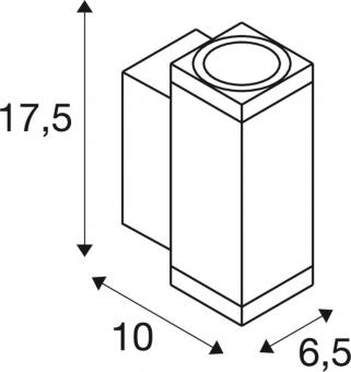 SLV THEO PRO S Wandaufbauleuchte 1010179 