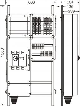 Hensel Ladeverteiler f.6 Mi EV 11kW 6000 