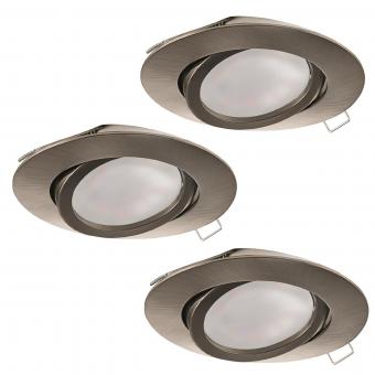 EGLO SET 3xEinbauspot GU10-LED 5W  31689 