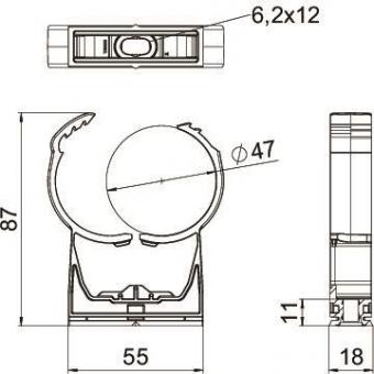 OBO PQ-47 LGR proQuick-Schelle 44-50mm 