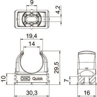 OBO 2955 M20 ECO Quick-Schelle M20 