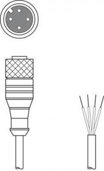 Leuze Anschlussltg.   KD U-M12-4A-V1-200 