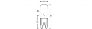 LEDV LED Stiftsockel 2,6-30W/840 320lm 