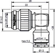 TEGA TNC-Kabelwinkelstecker  J01010A0073 