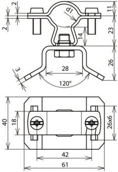 DEHN          LH ZS 20 23 SBH 25X0.3 V2A 