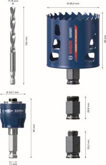 Bosch EXPERT Lochsäge Aufnahme 11mm 