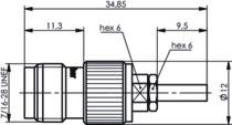 TEGA TNC-Kabelbuchse         J01011A0050 