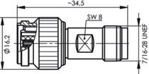 TG Adapter TNC -R-TNC, 50    J01014R0001 