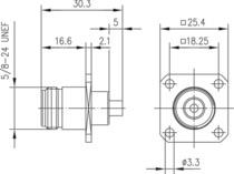 TEGA N-Einbaubuchse m        J01021A0164 