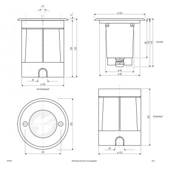EVN Bodeneinbauleuchte IP67 V2A   679235 