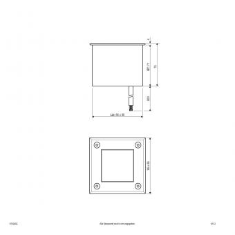 EVN LED Bodeneinbau -quad. -     6740402 