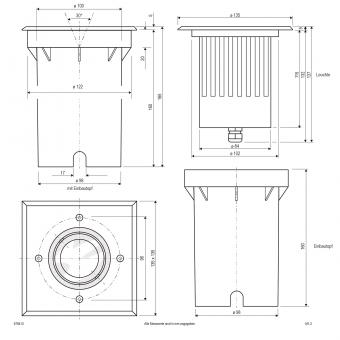 EVN V2A-Edelstahl-Einbauleuchte   678410 