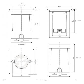 EVN Bodeneinbauleuchte IP67 V2A   679435 