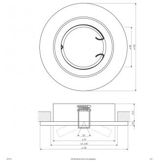 EVN Halogen-Einbauleuchte plan    527014 