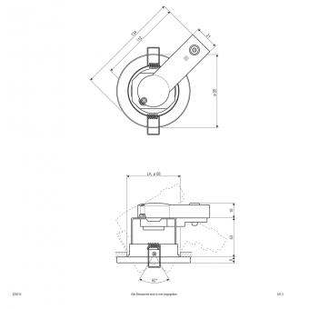 EVN Halogen-Einbauleuchte konvex  525014 
