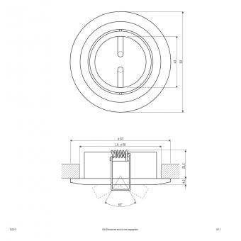 EVN Halogen-Einbauleuchte konvex  752011 