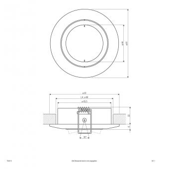 EVN Halogen-NV-Einbauleuchte      754013 
