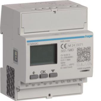 Hager Energiezähler 3phasig      ECM302C 
