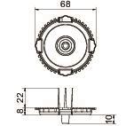OBO ZU 60-SD UP Signaldeckel Ø60mm 