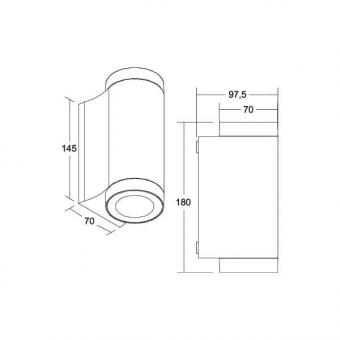 Brumberg LED-Wandanbauleuchte   10131183 