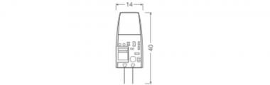 Ledvance LED PIN Micro 20 260° DIM P 2W 