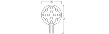 Ledvance LED PIN ROUND 10 100° DIM P 