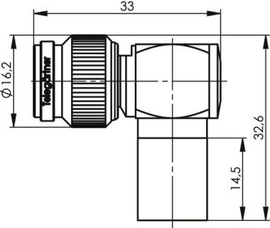 TEGA TNC-Kabelwinkelstecker  J01010A0065 