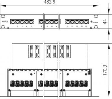 TG 19Zoll Panel ISDN/TEL     J02023C0014 