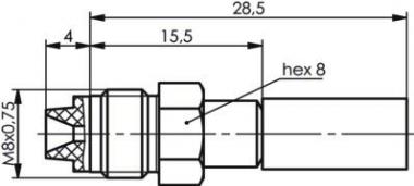 TG FME-Kabelbuchse CR/CR PP  J01701A0003 
