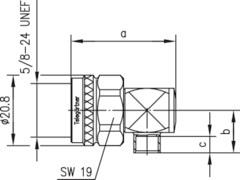 TEGA N-Kabelwinkelstecker    J01020D0041 