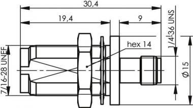 TG Adapter TNC-SMA (F-F) 50  J01019A0028 