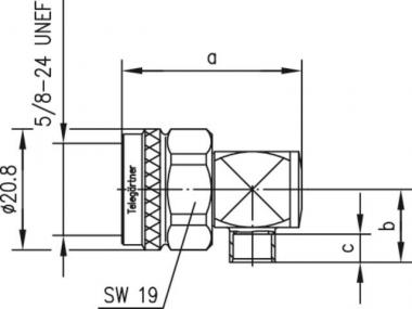 TEGA N-Kabelwinkelstecker    J01020D0041 