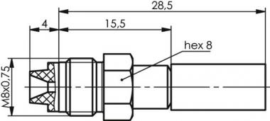 TG FME-Kabelbuchse CR/CR PP  J01701A0003 