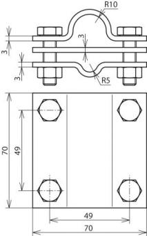 DEHN Erder-Anschlussklemme        610020 