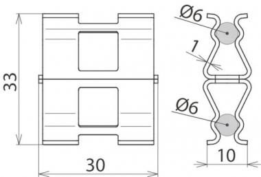Dehn 308134 DC BK 6  DC BK 6 RD6 STBLANK 