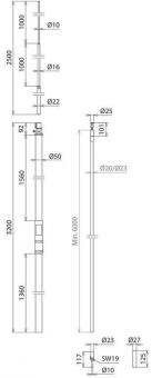 DEHN HVI 20 L6M SR3200 IP RFS2500 GFK AL 
