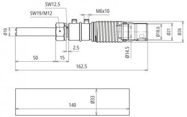 Dehn 819646 AE AE ISO BO10 KF HVI 60 V2A 