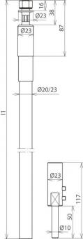 DEHN HVI-Leitung f. HVI RAV 75 20 L6M SW 