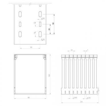 Unex Verdrahtungskanal RAL7035 100.80.88 