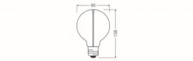LEDV Vintage 1906 Filament Magnetic 