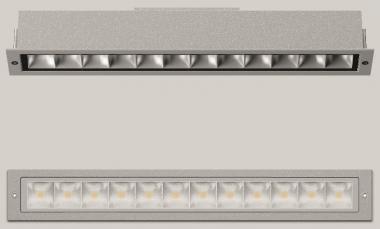 BEGA E-Einbauleuchte silber     24303AK3 