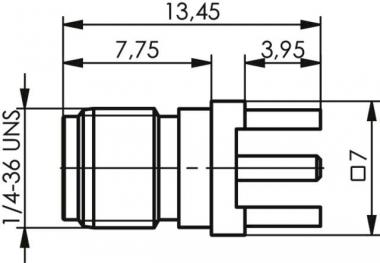 TEGA SMA-Buchse f.LTP 50Ohm Au 100024719 