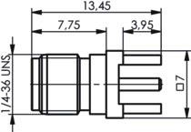 TEGA SMA-Buchse f.LTP 50Ohm Au 100024719 