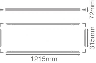 Ledvance PANEL 1200 X 300 SF MOUNT KIT 